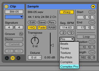 transposition - mode