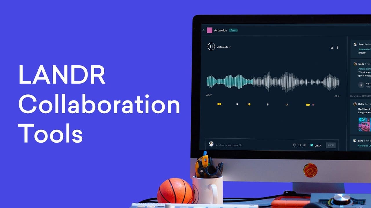 LANDR Collaboration Tools explained.